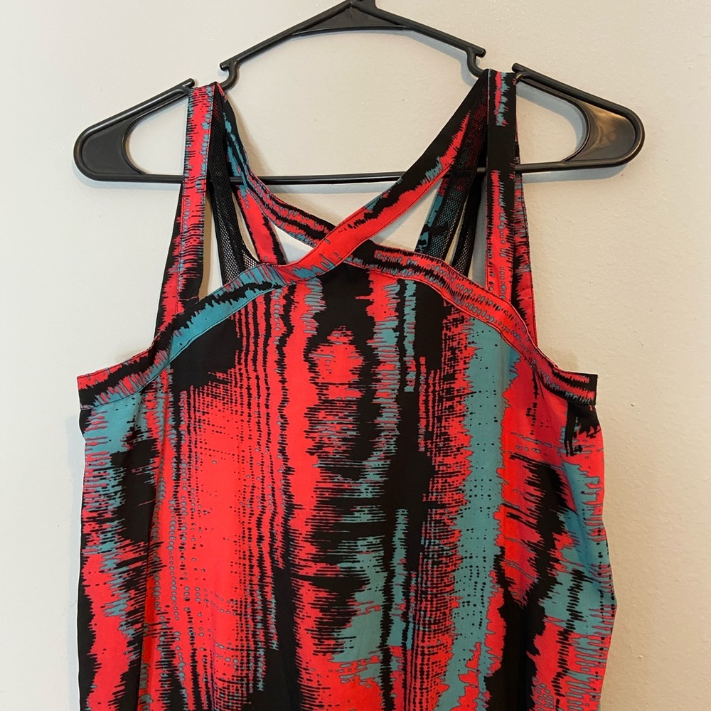 NWOT** Fabletics Liza Heat Wave Print XS Romper - Picture 6 of 8